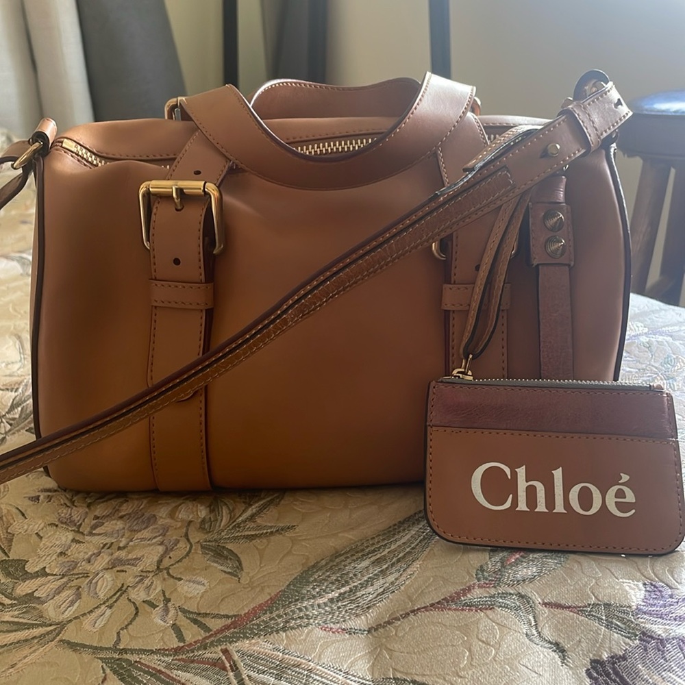 Chloe caramel Sam Boston satchel